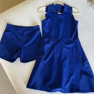 Royal Blue Activewear Dress with Matching Bike Shorts by Sincerely Jules